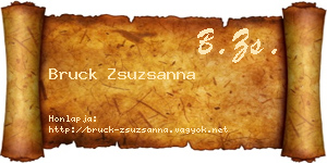 Bruck Zsuzsanna névjegykártya